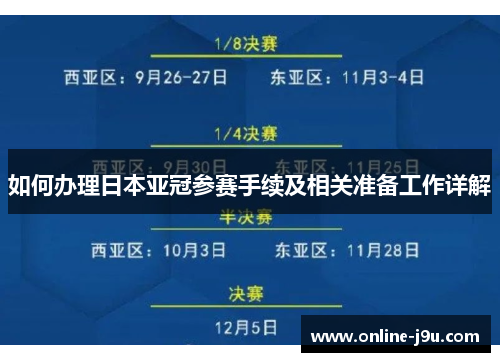 如何办理日本亚冠参赛手续及相关准备工作详解 如何办理日本亚冠参赛手续及相关准备工作详解